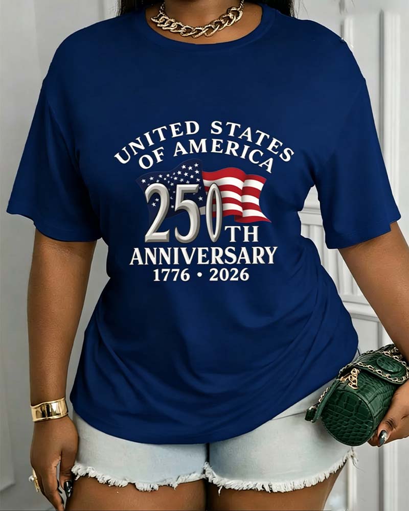 Commemorative Printed Short-Sleeve T-Shirt