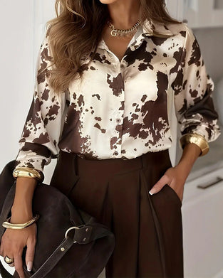 Lapel Button Casual Shirt
