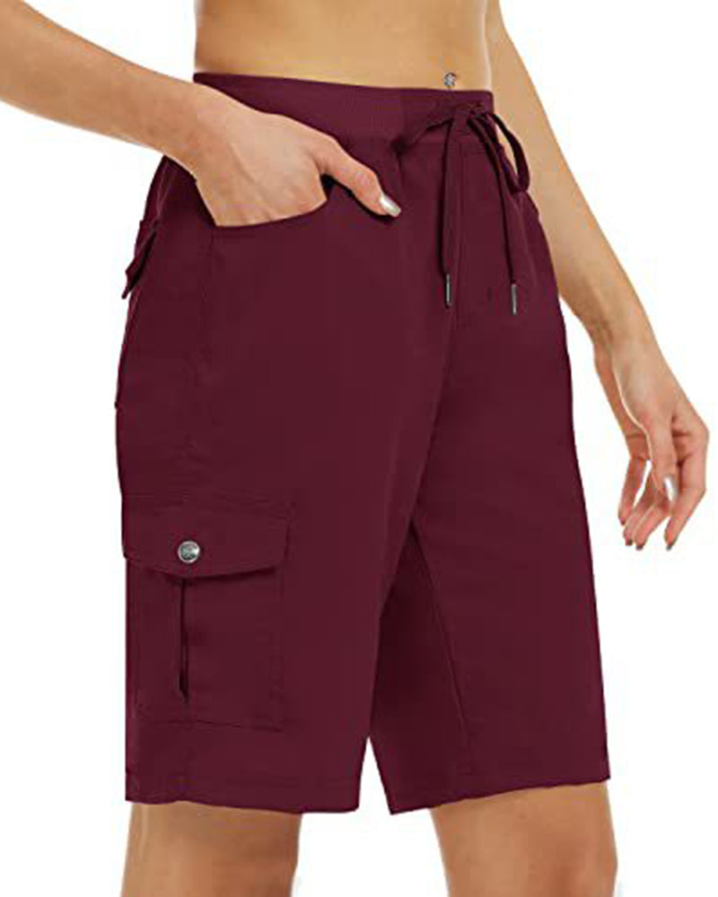 Women's Quick-Dry Cargo Shorts With Pockets