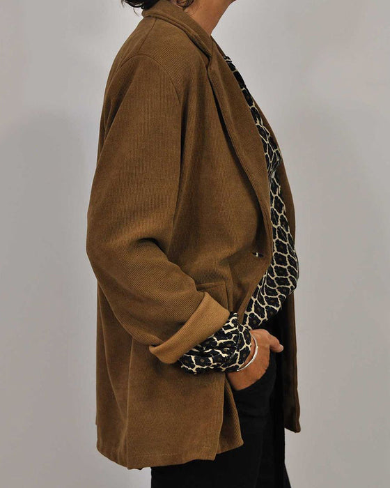 Casual Blouse with V-Neck