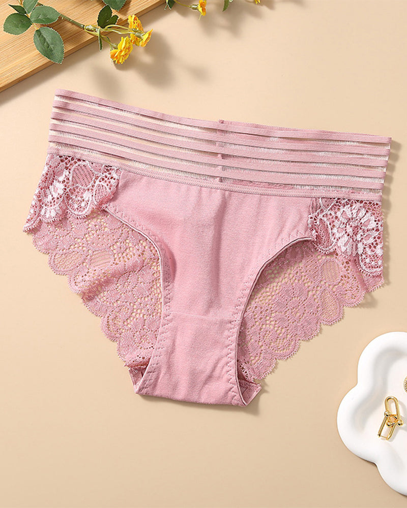 Wide Waist Lace Panties