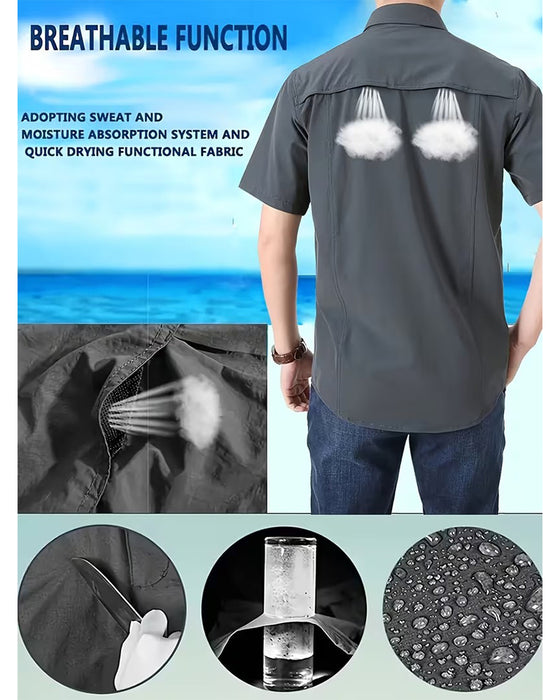 Casual Breathable Short Sleeve Shirt