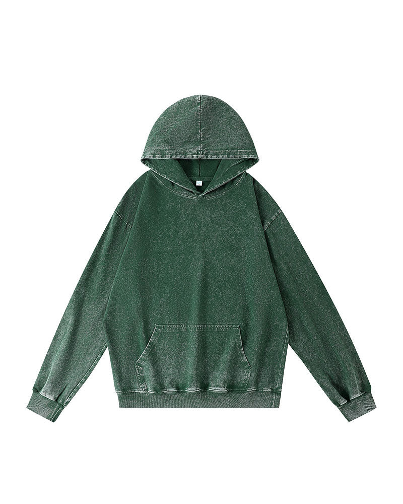 Casual Solid Pocket Hoodies