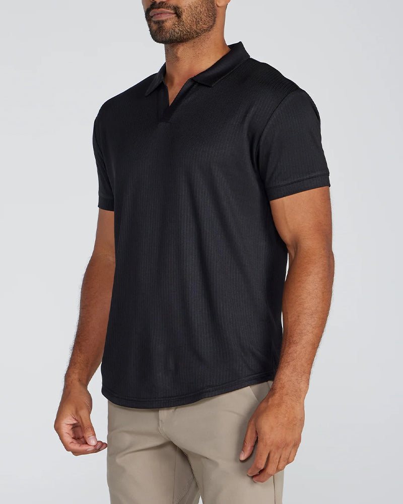 Polo Collar Short Sleeve Men's T-Shirt