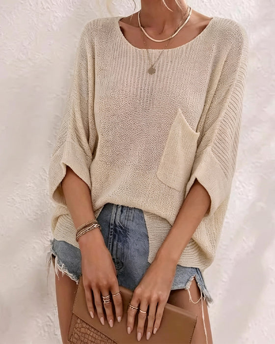 Solid With Pocket Pullover