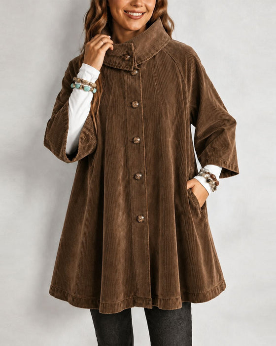 Buckle Mid-Length Pocket Coat