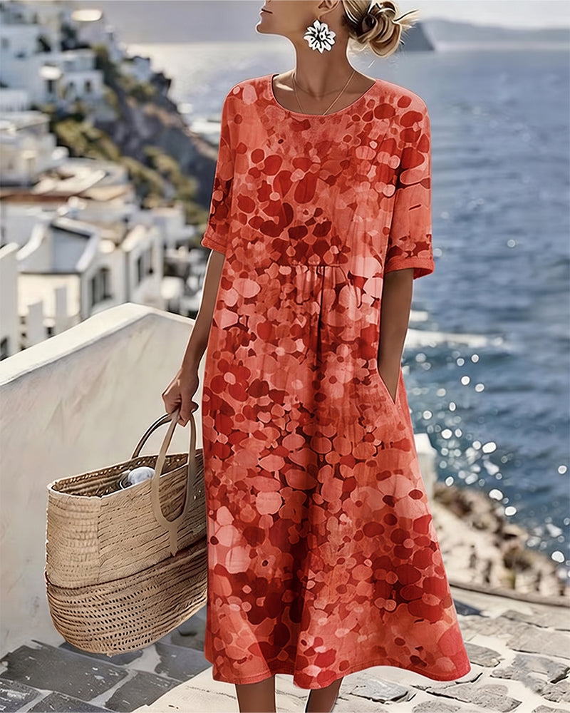 Printed Loose Dress