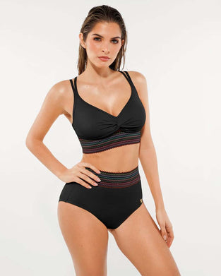Retro Color-Trim Sexy Bikini