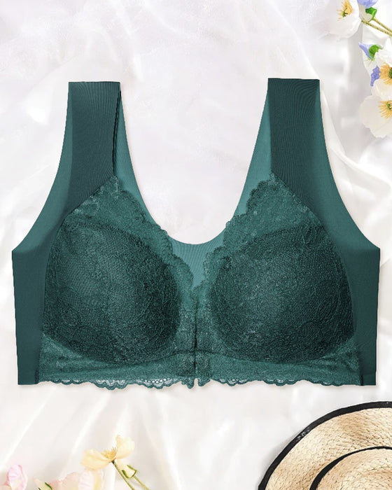 Seamless Push-Up Lace Bra