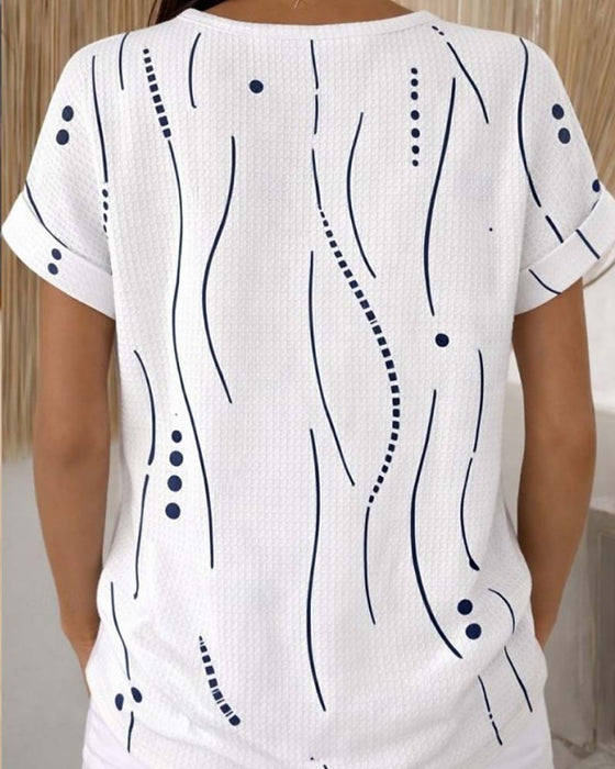 Round Neck Short-Sleeved T-Shirt