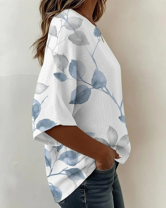 Loose Ink Wash Blouse