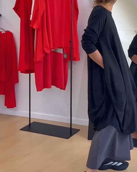 Casual Solid Color Irregular Dress