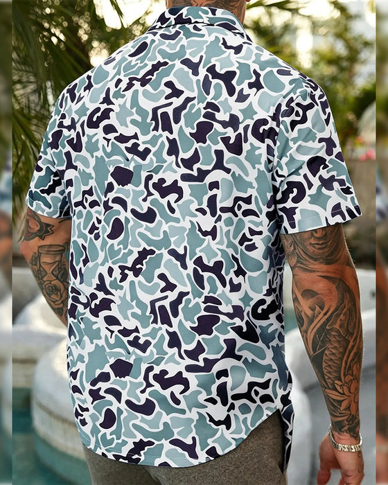 Men's Casual Camo Shirt