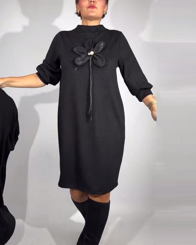 3D Floral Design Fashion Dress