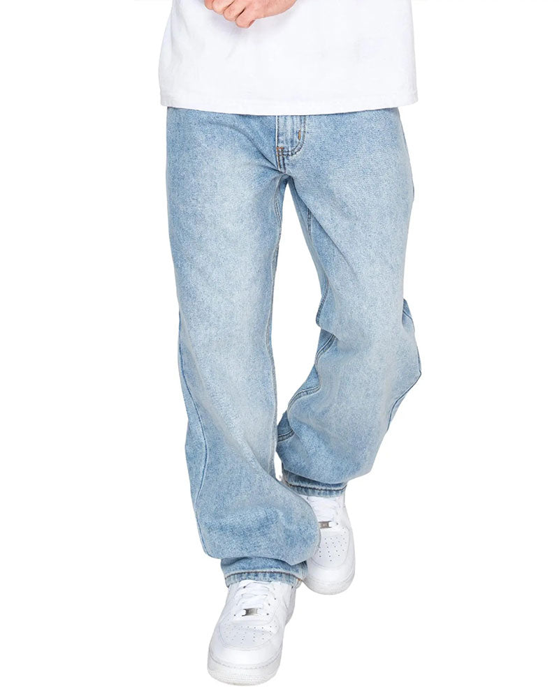 Men's All Match Solid Color Denim Pants
