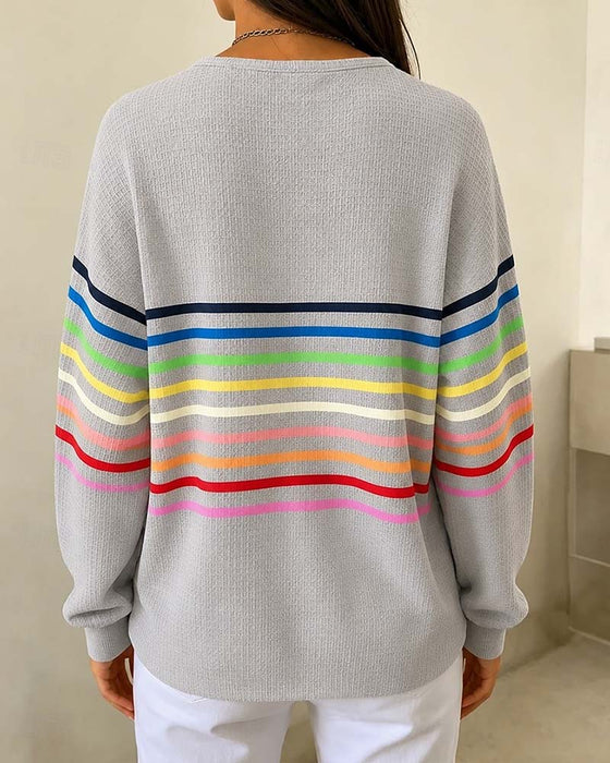 Crew Neck Long Sleeve Sweatshirt