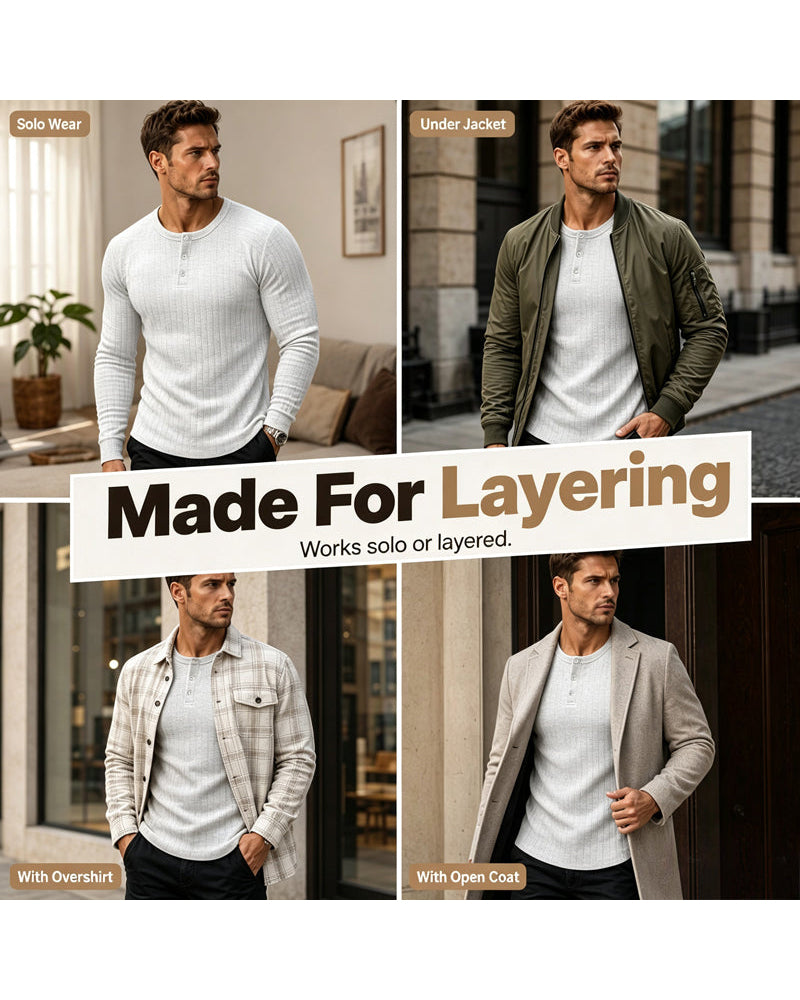 Vertical Stripe Long Sleeve T-Shirt