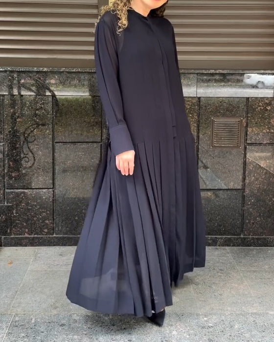 Slip Pleated Dress Set