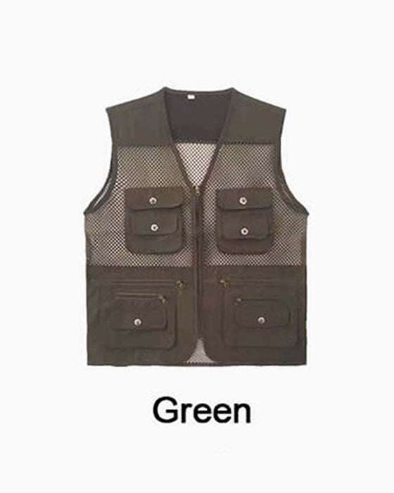 Multi-Pocket Mesh Vest