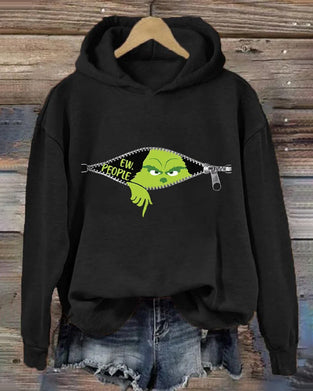 Solid Color Hoodie with Long Sleeve