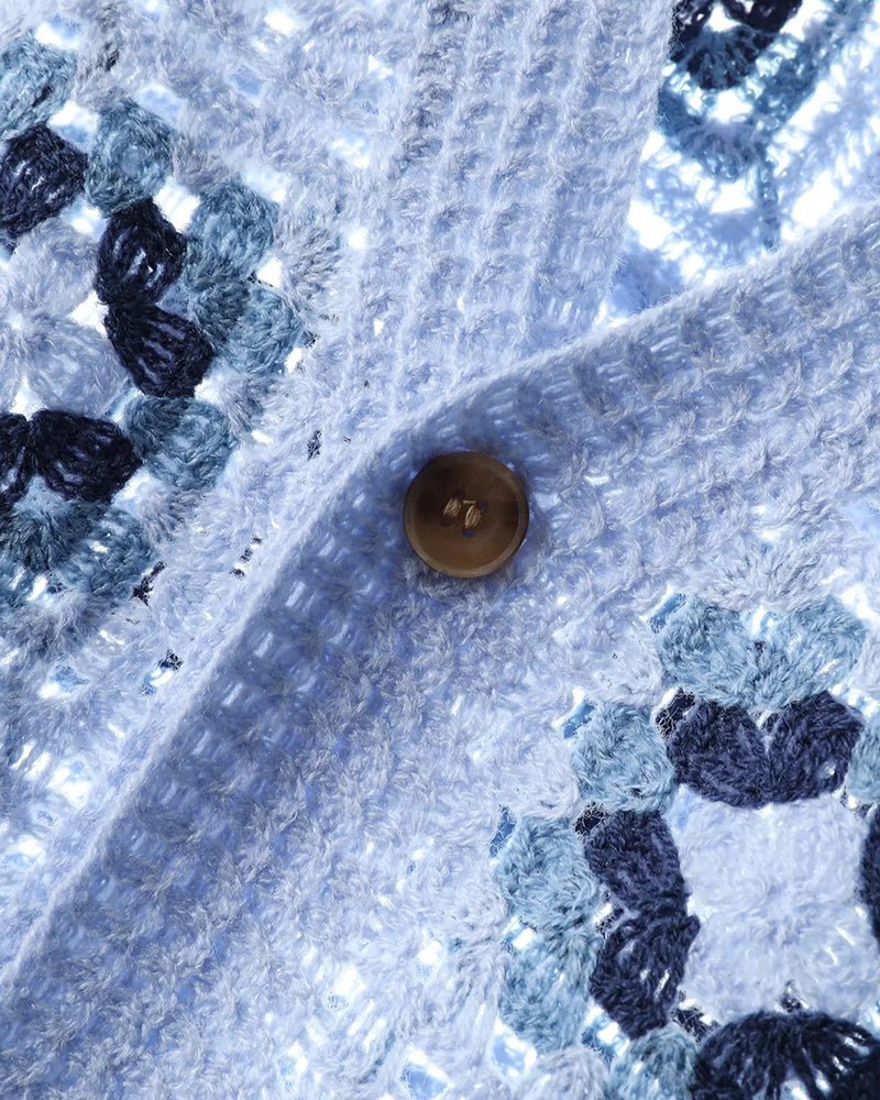 V-Neck Hollow Out Print Shirt T-Shirt