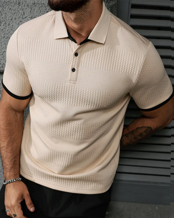 Casual Lapel Short-Sleeved T-Shirt