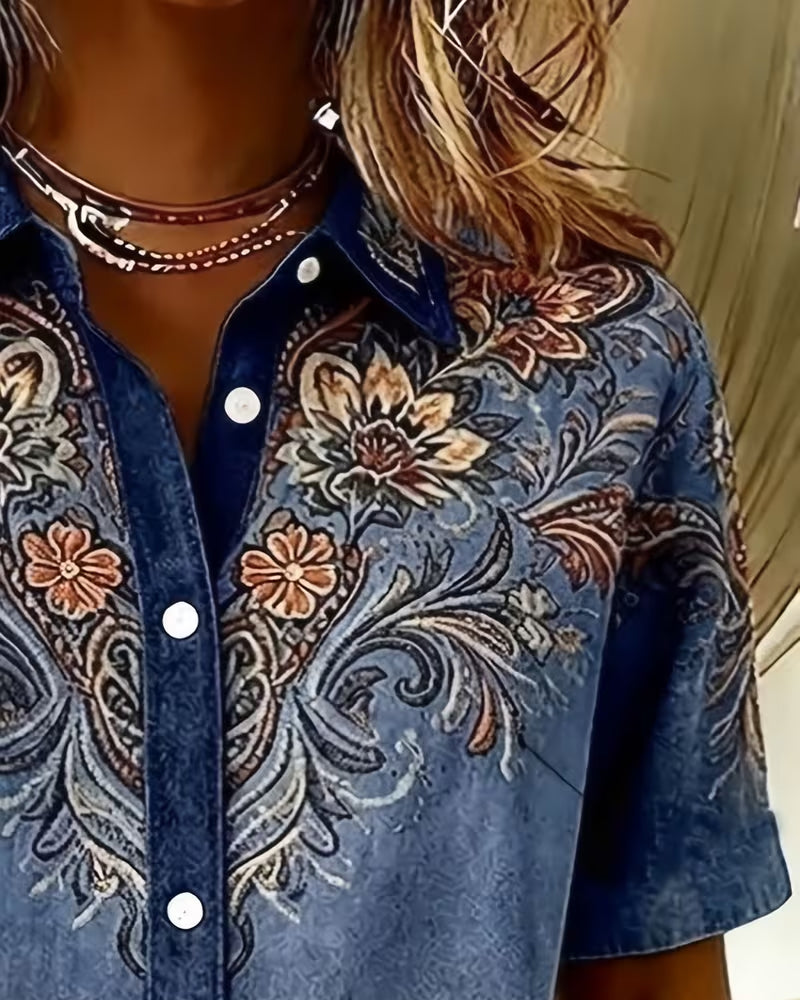 Classic Collared Printed Shirt