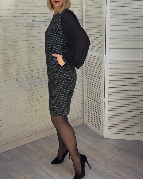 Elegant raglan sleeve dress