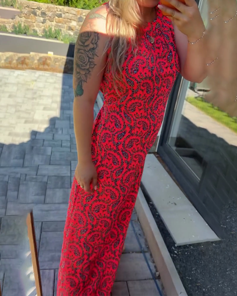 Halter Sleeveless Fitted Dress