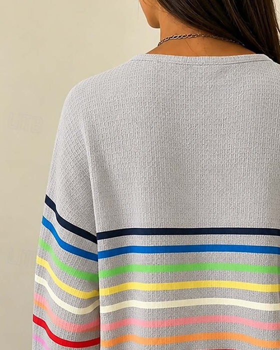 Crew Neck Long Sleeve Sweatshirt
