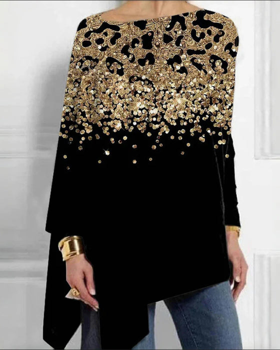 Casual And Stylish Leopard Print Top