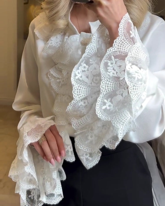 Stylish Ruffle Design Blouse