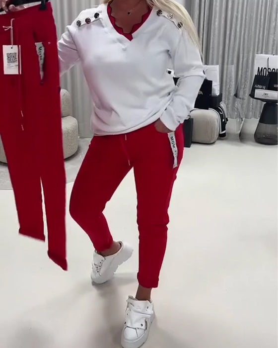 Fashion Stretch Drawstring Pants