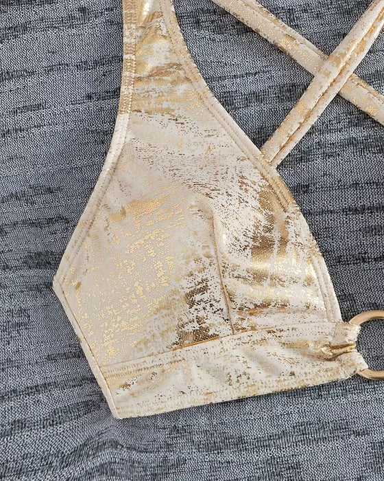 Metal Buckle Design Bikini