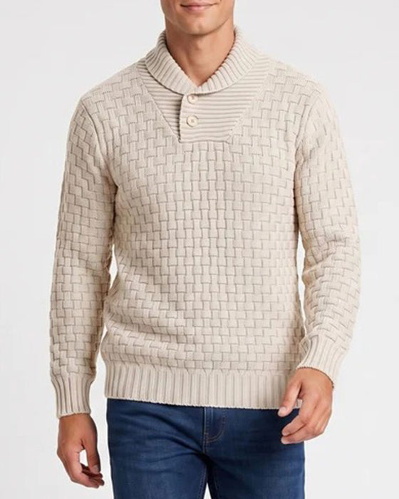Men's Plaid Casual Pullover