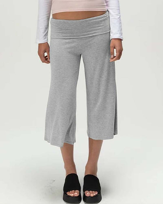 Solid Color Bermuda Casual Pant