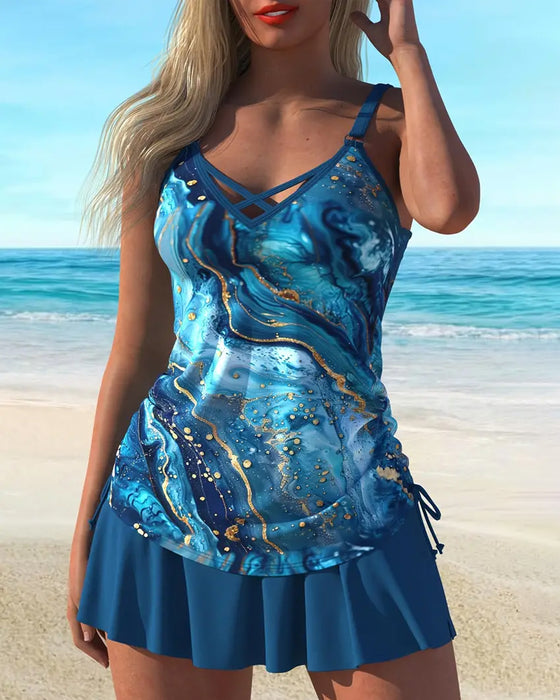 Beach Resort Print Tankini