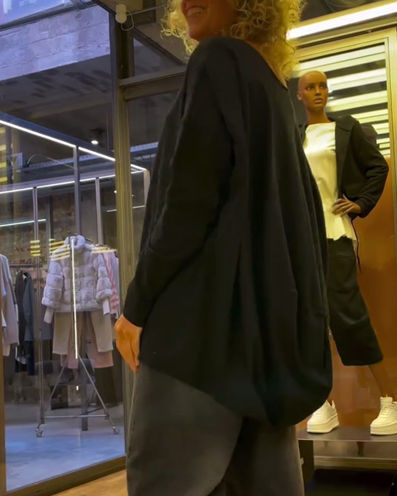 Loose Casual Solid Color Top