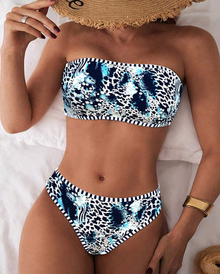 Bandeau Two-Piece Triangle Bikini