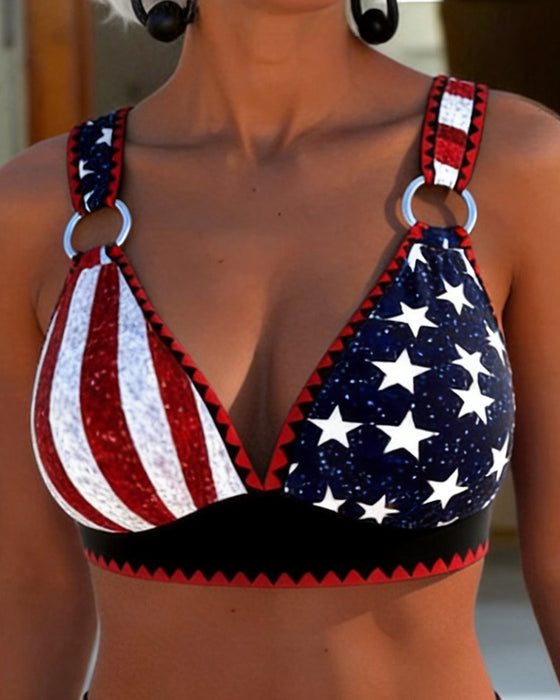 High Waist Printed Bikini