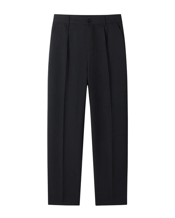 Men'S Pocket Pleated Straight Pants
