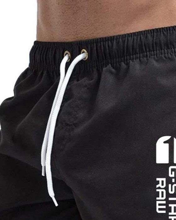 Elastic Waist Drawstring Quick-Dry Sports Shorts