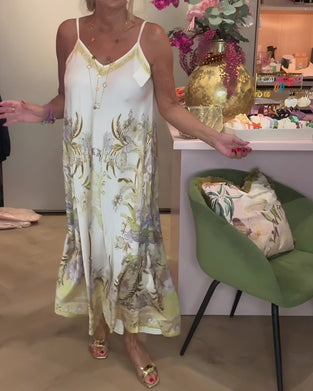 Camisole V-Neck Placement Print Dress