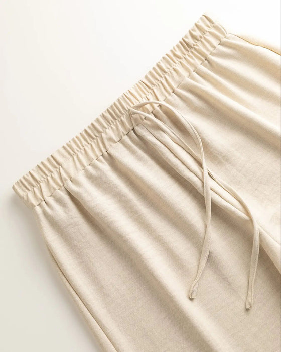 Long Sleeve Casual Solid Set