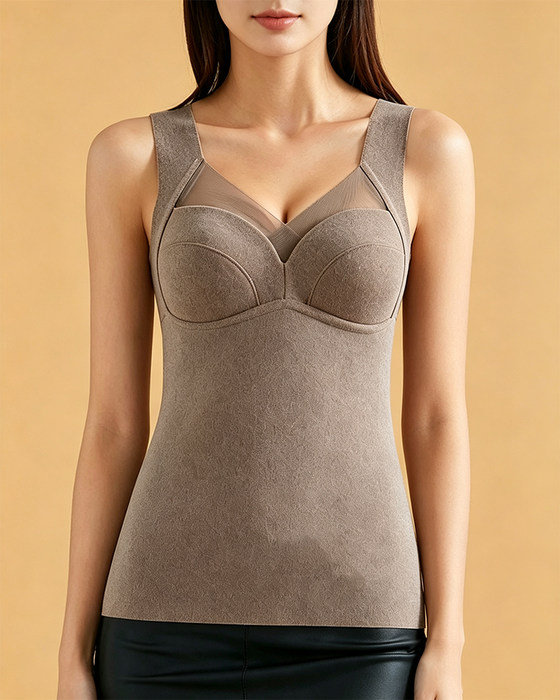 One-Piece Padded Warm Tank Top