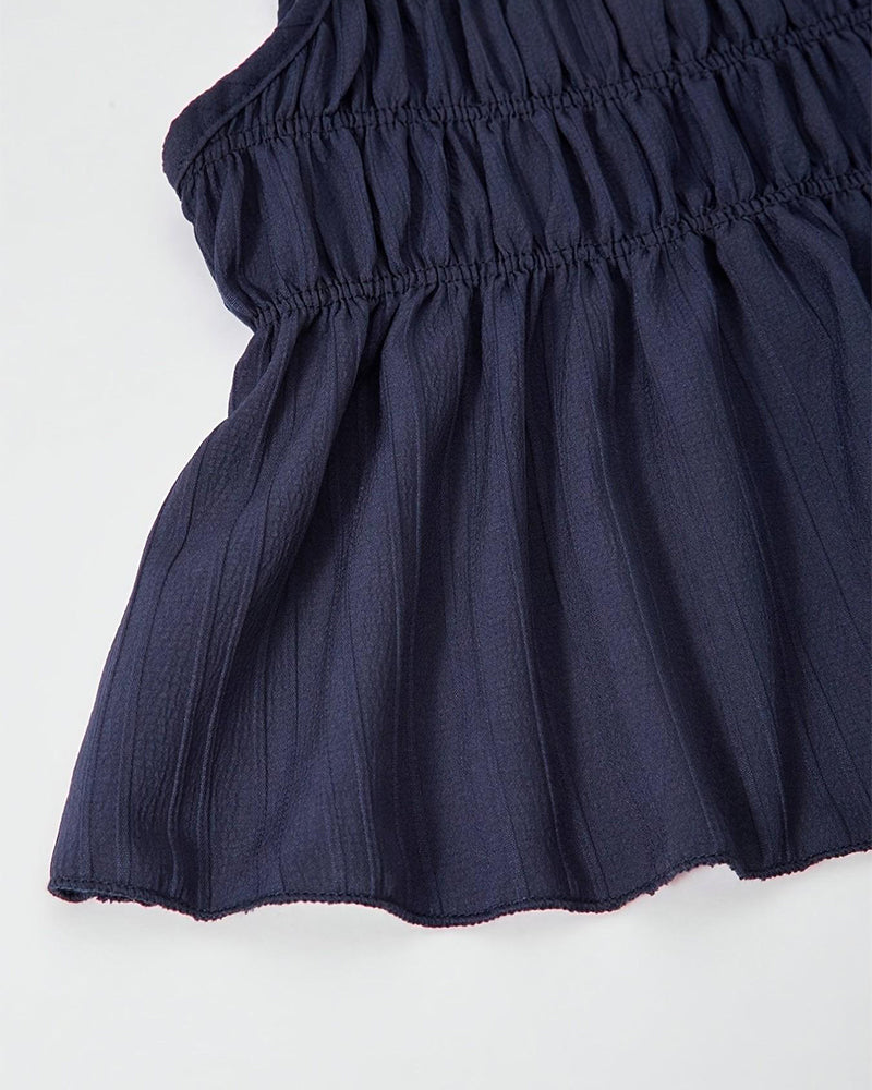 Casual Solid Color Two-Piece Set