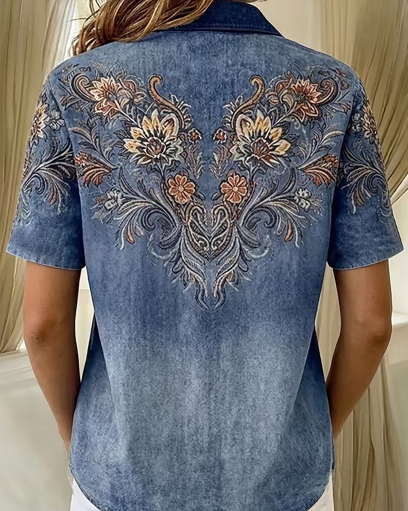 Classic Collared Printed Shirt
