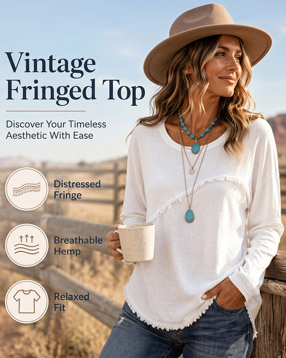 Vintage Fringed Top