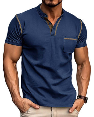 Men's Henry Casual Solid Color Shirt