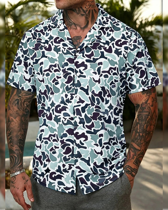 Men's Casual Camo Shirt